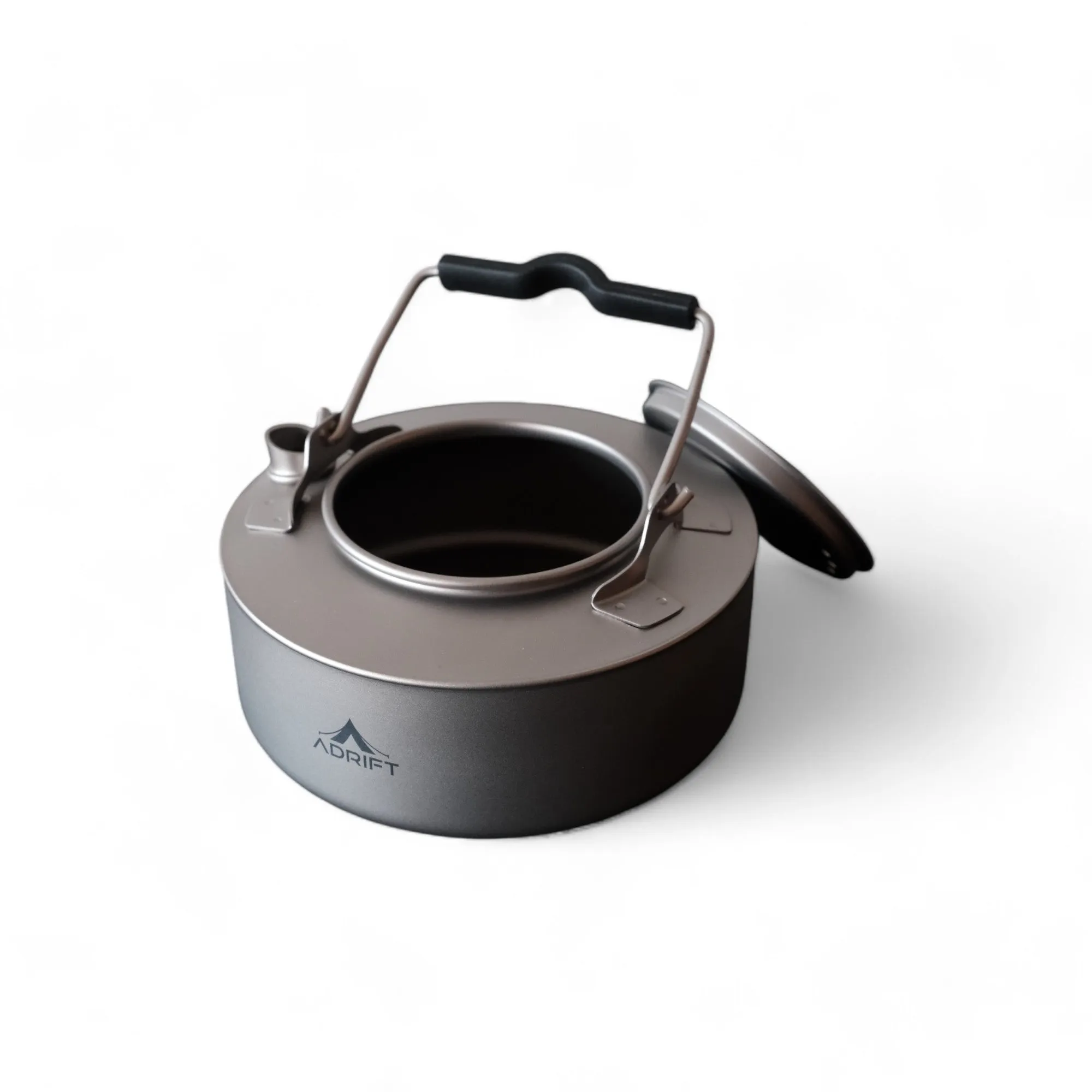 Adrift Allseason Titanium Camping Kettle with Folding Handle - 800ml