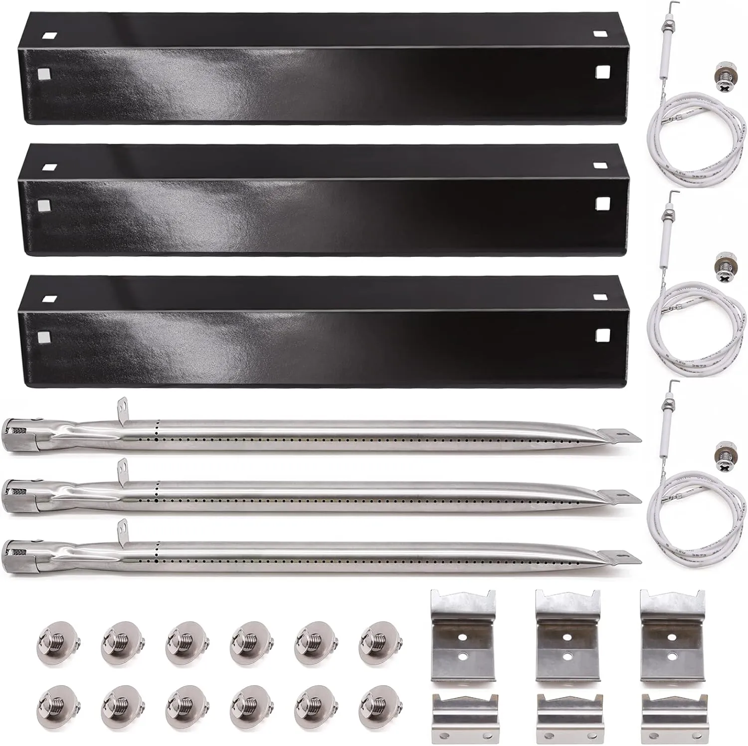Adviace Grill Parts Kit for Chargriller 5050 3001 5650 3072 5072 3030 3008 5252 3000 Grill Replacement Parts
