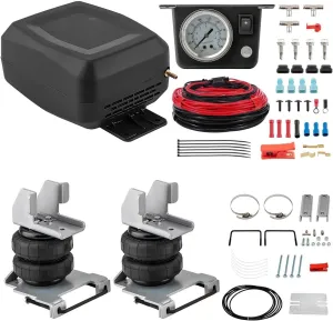 Air Suspension Helper Spring   Compressor Kit Compatible For GMC Sierra 1500 2008-2018 Air Suspension Spring Kit