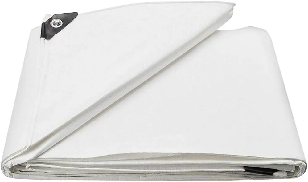 Alasum Thickening Sun Cloth 3x2m White Heavy Duty Tarp for Truck Rainproof Tarpaulin