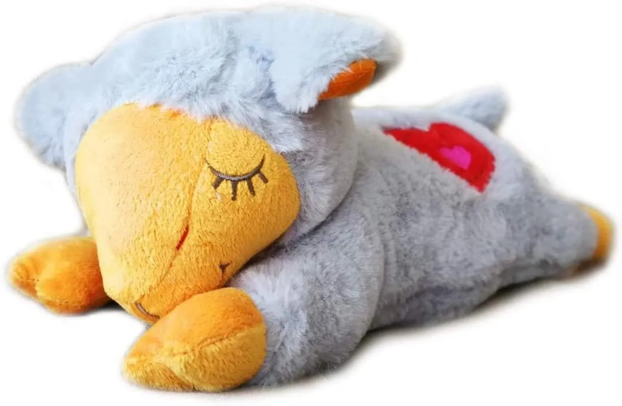 ALL FOR PAWS Heart Beat Dog Toy, Puppy Sleeping Buddy Cuddle Toy Dog Soothing Plush Toy, Crate Training Puppy Stuffed Animal Gift Toys for Your Furry Friend