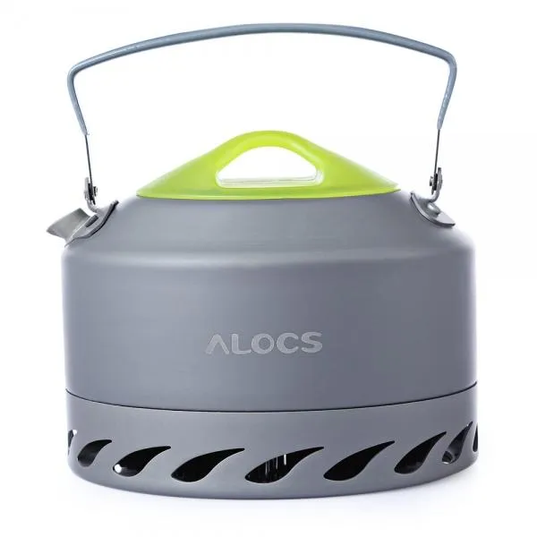Alocs Outdoor Portable 0.9L Water Kettle Camping Hiking Teapot Picnic Boiling Kettle Travel Teaware