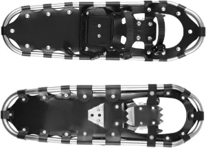 Aluminum Snow Shoes, All Terrain Snow Shoes Kit with Adjustable TPU Straps and Telescoping Walking Poles for Women Men