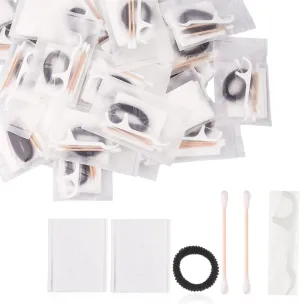 Amenities Hotel Vanity Set,100Pack Individually Wrapped Bulk Hygiene Supplies for Homeless Include Cosmetic Cotton Pads,Cotton Swabs,for Airbnb,Hotel,Shelter,Nursing Home,Charity