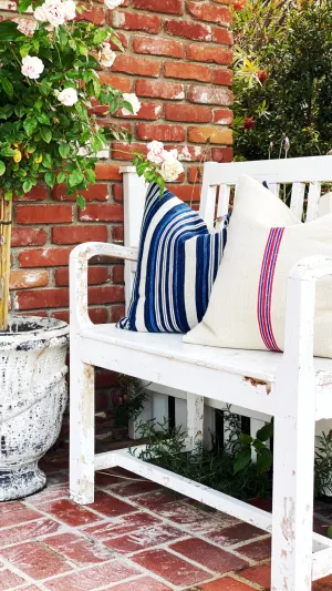 Americana Grain Sack Pillow Cover