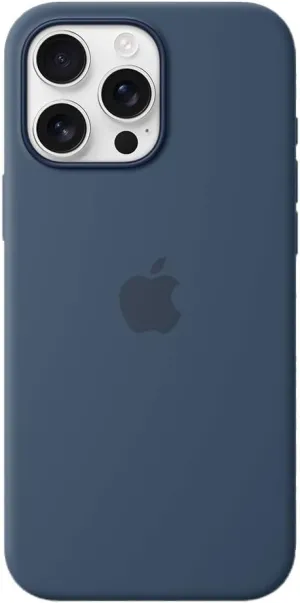 Apple iPhone 16 Pro Max Silicone Case with MagSafe and Camera Control - Denim ​​​​​​​