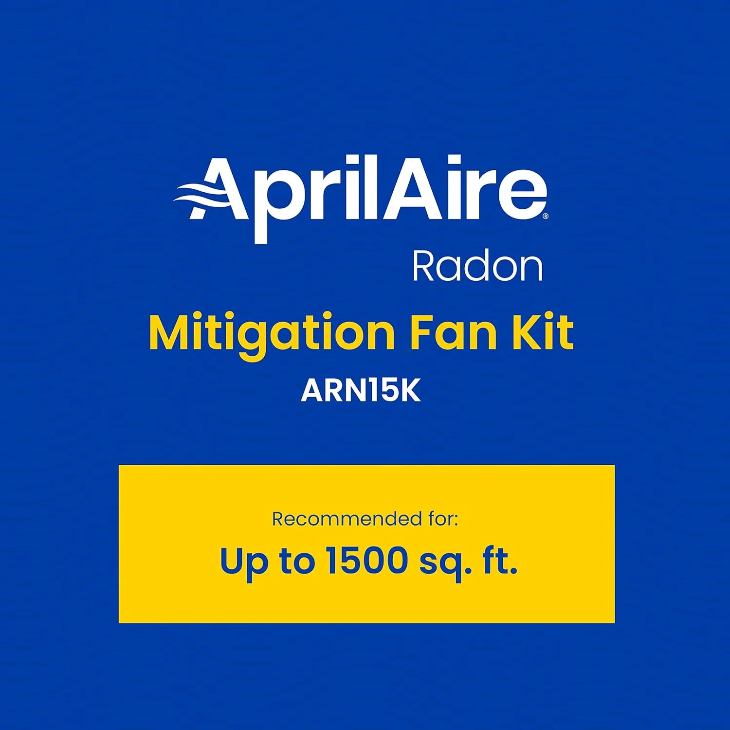 Aprilaire ARN15K Radon Mitigation Kit, 1500 Sq. Ft., Basement, Crawlspace or Slab, Quiet Performance, Indoor/Outdoor, Commercial/Residential, Energy Efficient, Manometer, System Alarm