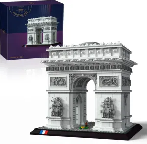 Architecture The Arc de Triomphe in Paris, Architectural Model Kit, Collectible Building Set for Adults, Build and Display Souvenir, Gift Idea for Lovers of History, Travel and Art（4436PCS）