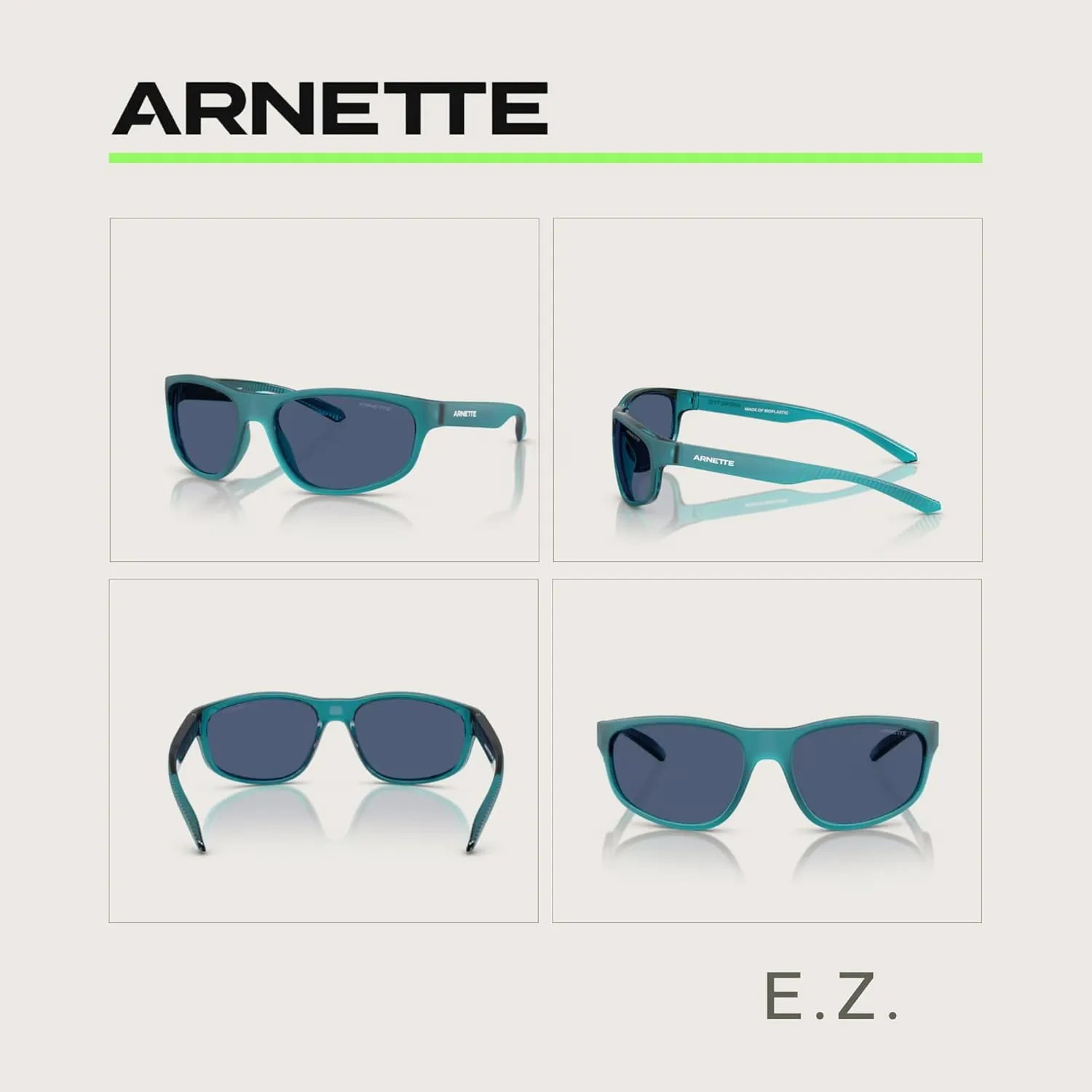 ARNETTE E.Z. AN4351 Round Sunglasses for Men   BUNDLE WIth Designer iWear Complimentary Eyewear Kit