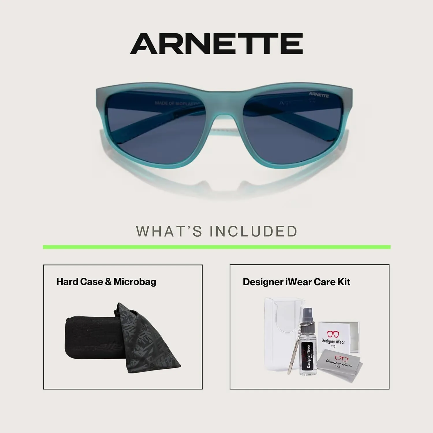 ARNETTE E.Z. AN4351 Round Sunglasses for Men   BUNDLE WIth Designer iWear Complimentary Eyewear Kit