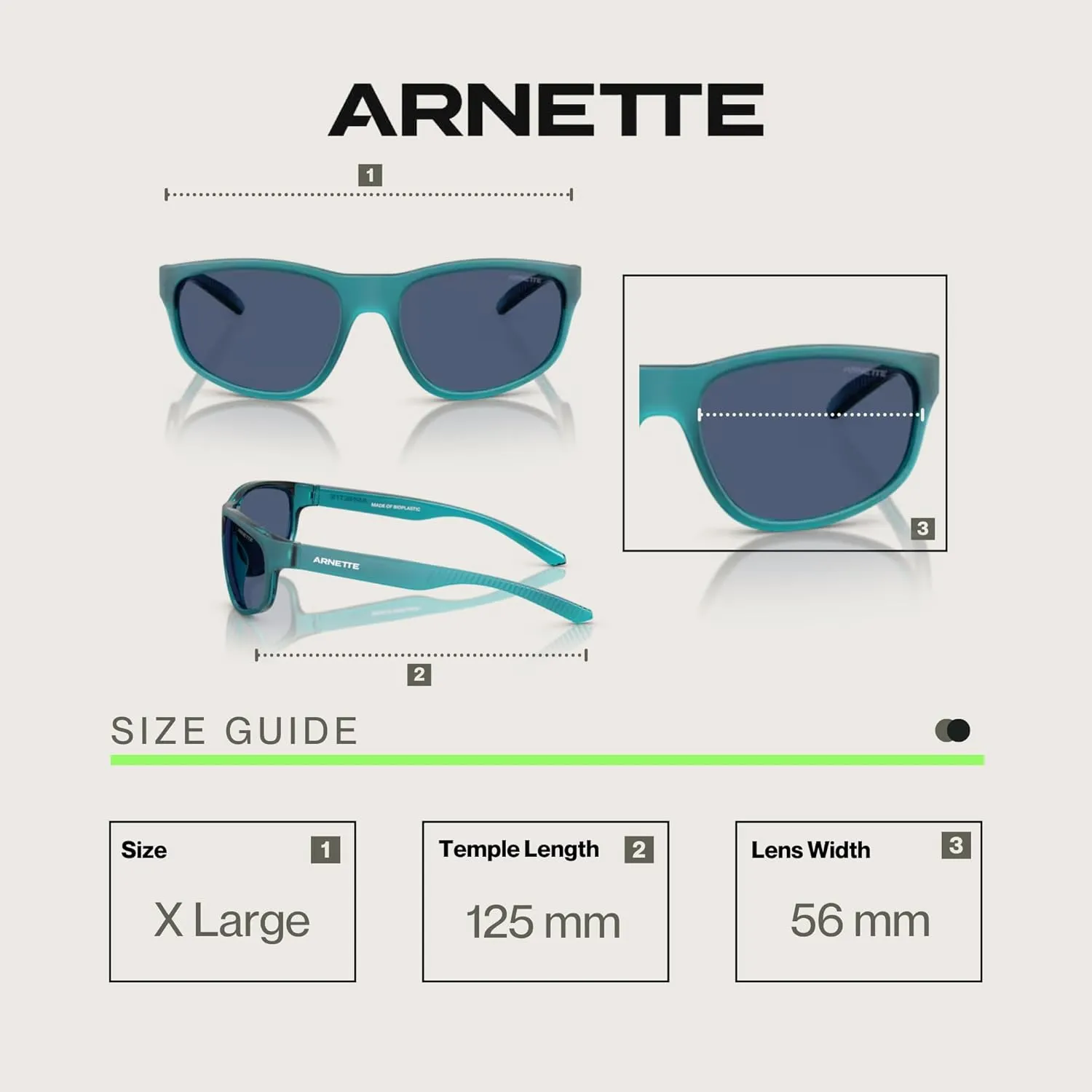 ARNETTE E.Z. AN4351 Round Sunglasses for Men   BUNDLE WIth Designer iWear Complimentary Eyewear Kit