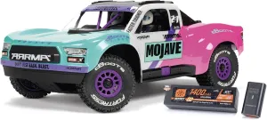 ARRMA RC Truck Mojave GROM 4X4 223S BLX BRUSHLESS Small Scale Desert Truck RTR with DSC, Battery & Charger Included, Teal, ARA2304ST1