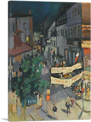 ARTCANVAS Vichy At Night Canvas Art Print Stretched Framed Painting Picture Poster Giclee Wall Decor by Konstantin Korovin - 40" x 26" (1.50" Deep)