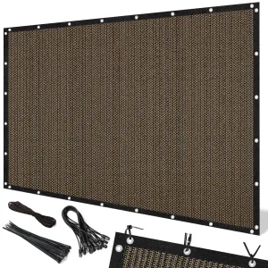 Artpuch 90% Sun Shade Cloth, 10 x 14 FT Pergola Shade Cover Canopy with Grommets, Sun Screen Fabric Tarp for Patio, Outdoor, Garden, Backyard, Mocha