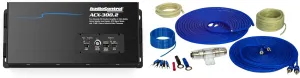 AudioControl ACX-300.2 All Weather 2-Channel Amplifier with with 8GA OFC Pure Copper Wiring Kit