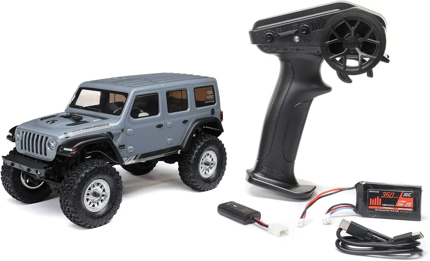 Axial RC Truck SCX24 2019 Jeep Wrangler JLU CRC, Gray: 1/24 4WD RTR (Battery and Charger Included), AXI00002V3T3