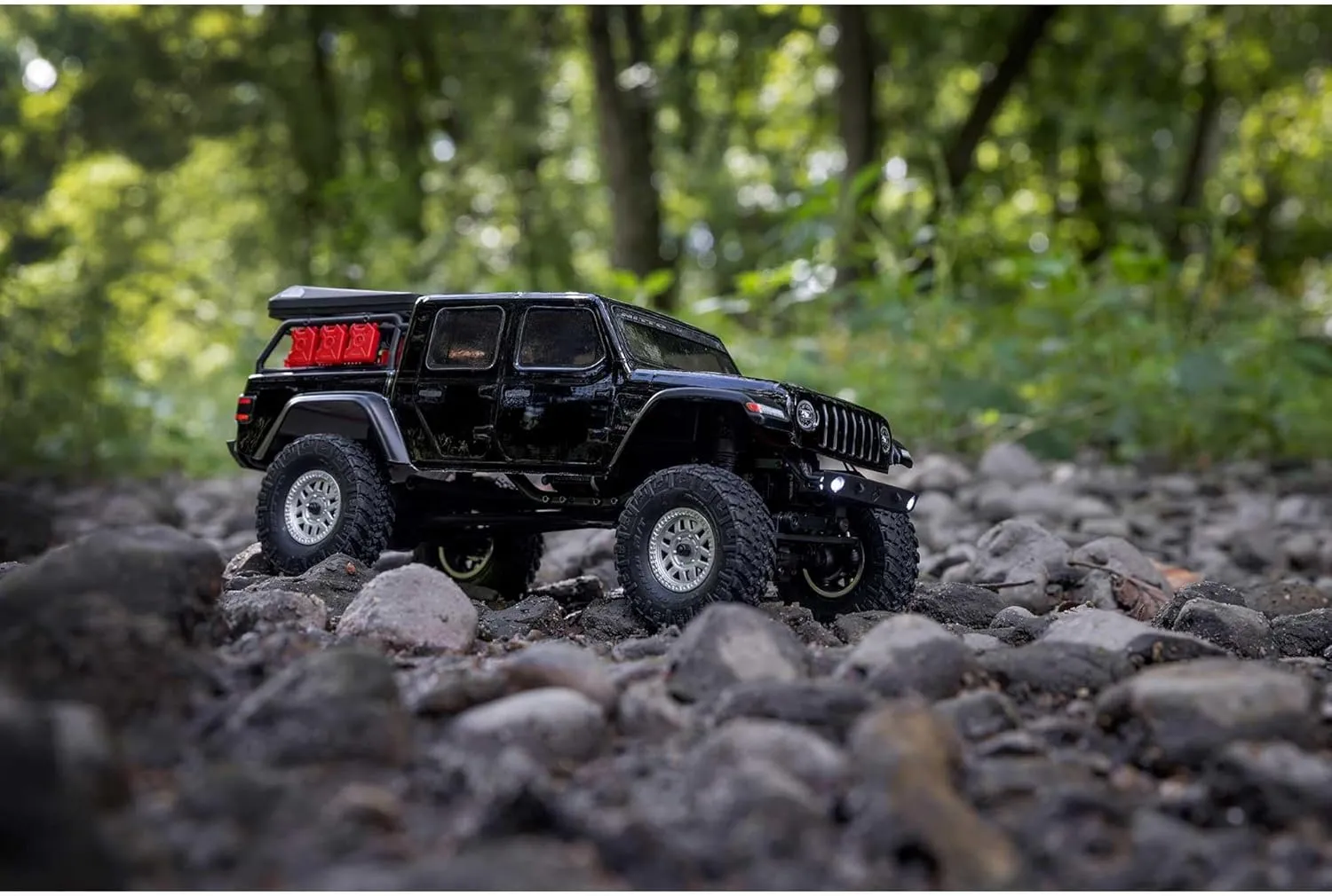 Axial RC Truck SCX24 Jeep Gladiator 4 Wheel Drive Rock Crawler Brushed RTR (Nothing Needed to Complete Ready-to-Run), Black, AXI00005V2T5, Remote Control Car, RC Car, RC Crawler