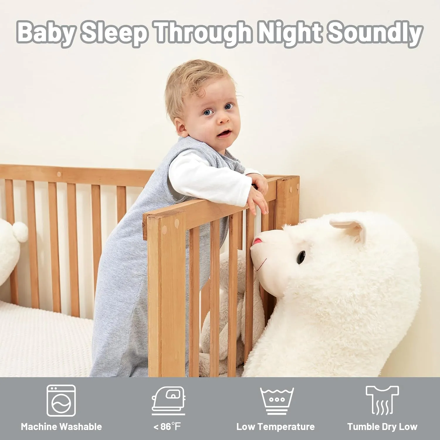 Baby Sleep Sack 18-24 Months Winter Quilted 2.5 Tog 100% Cotton 2-Way Zipper Unisex Toddler Warm Infant Wearable Blanket (X-Large)
