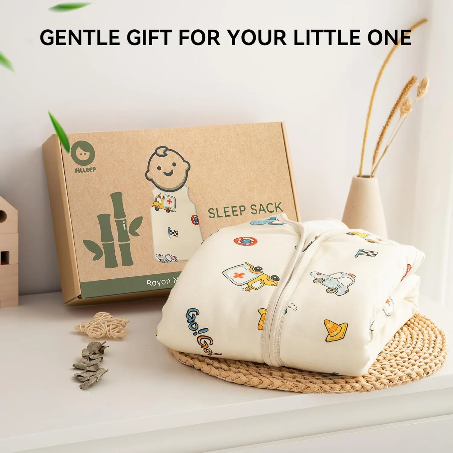 Baby Sleep Sack 6-12 Months Rayon Made From Bamboo 1.0 Tog Soft Wearable Blanket Baby Sleeping Bag for Infant Newborn 2-Way Zipper Toddler Sleep Sacks