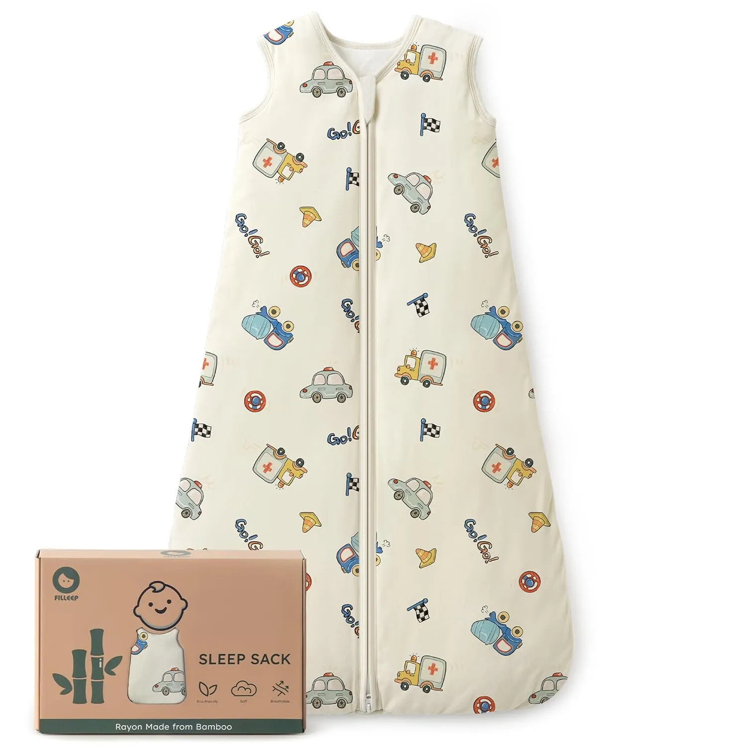 Baby Sleep Sack 6-12 Months Rayon Made From Bamboo 1.0 Tog Soft Wearable Blanket Baby Sleeping Bag for Infant Newborn 2-Way Zipper Toddler Sleep Sacks