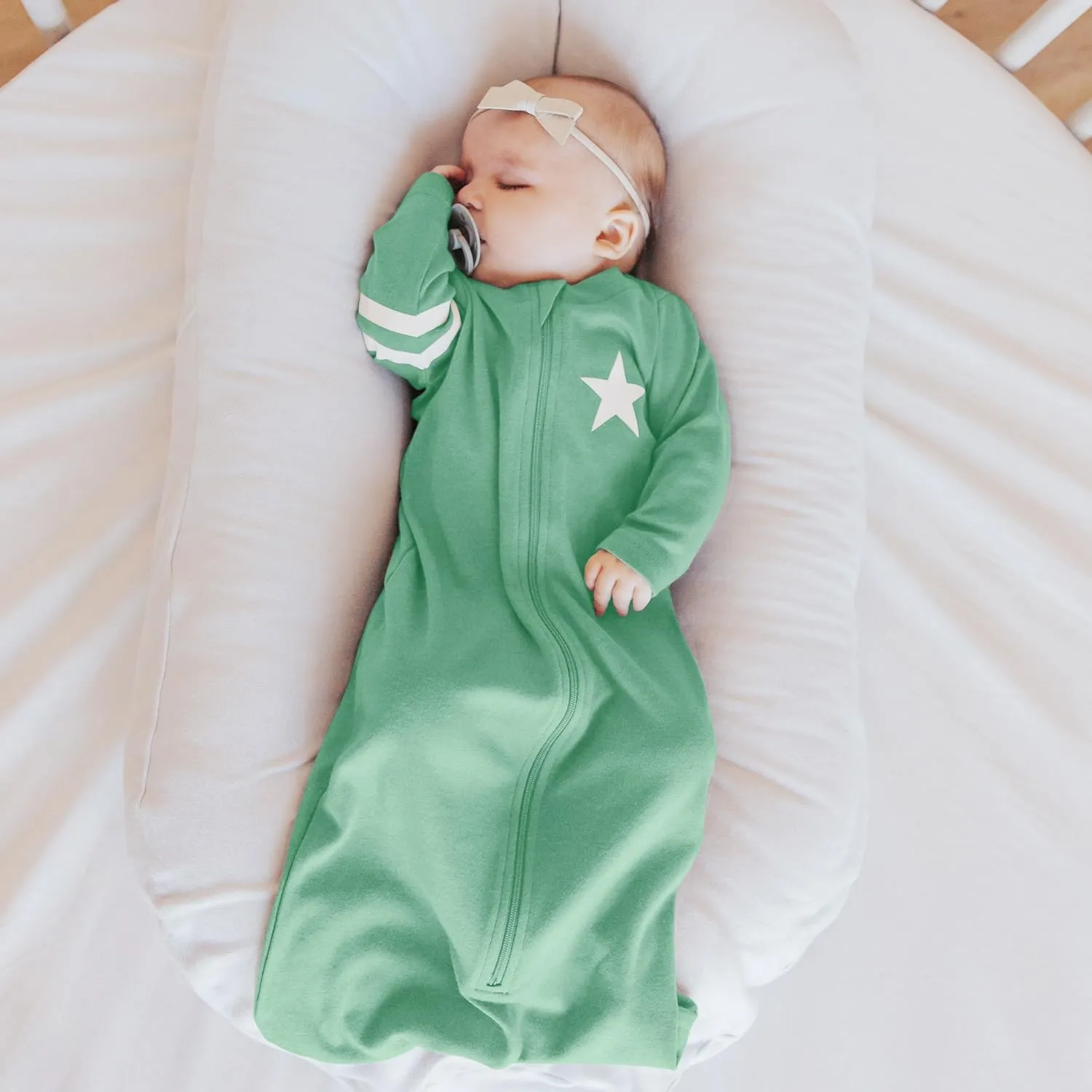 Babysoy Baby & Toddler Long Sleeve Wearable Blanket Sleep Sack - 1.0 TOG Sleeping Bag for Babies