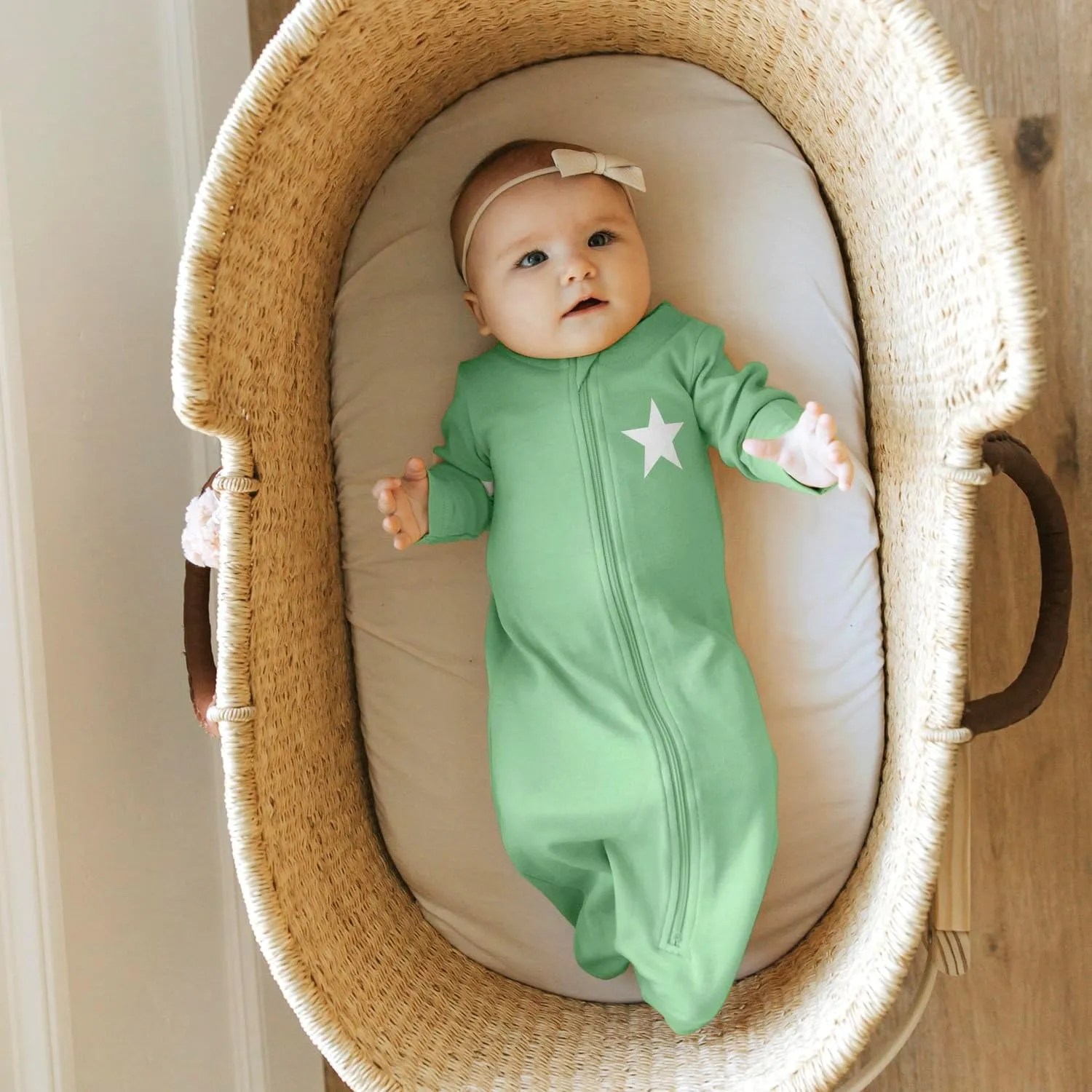 Babysoy Baby & Toddler Long Sleeve Wearable Blanket Sleep Sack - 1.0 TOG Sleeping Bag for Babies
