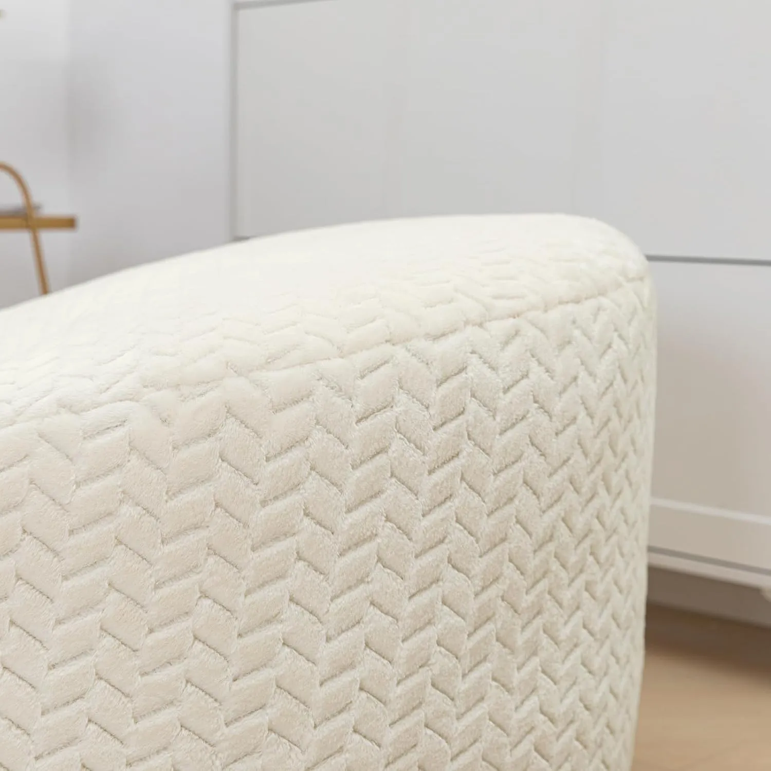 Bean Bag Chairs Cover No Filler Soft Washable Plush Fiber Adult Beanbag Chair Fuzzy Fur Cover Without Filling Cream Bean Bag Cover