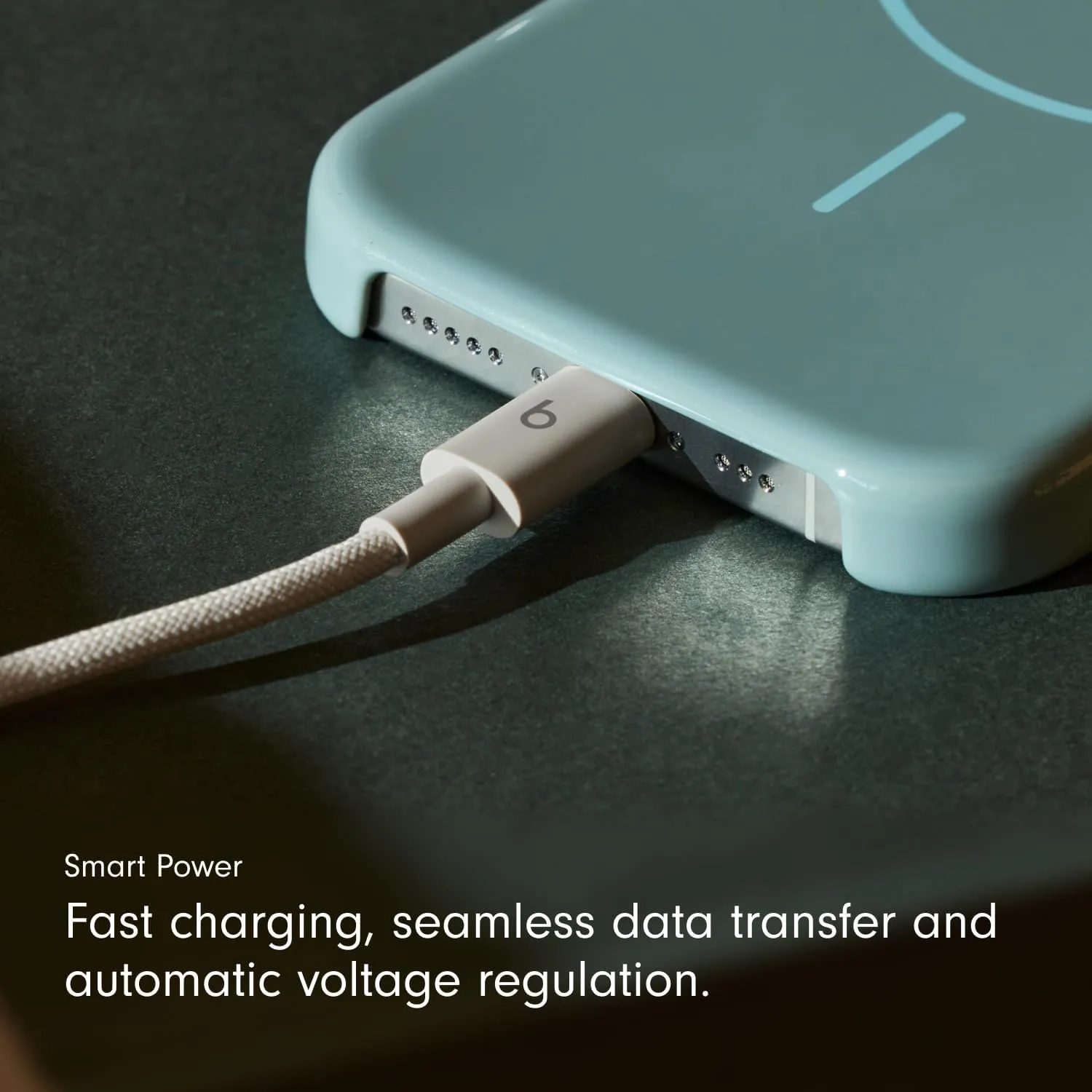 Beats USB-C to USB-C Woven Cable Fast Charging Durable/Tangle-Free Compatible Charger for Apple & Android USB-C Devices (1.5 m, 5 ft) - Surge Stone
