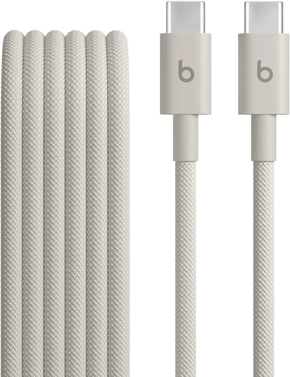 Beats USB-C to USB-C Woven Cable Fast Charging Durable/Tangle-Free Compatible Charger for Apple & Android USB-C Devices (1.5 m, 5 ft) - Surge Stone
