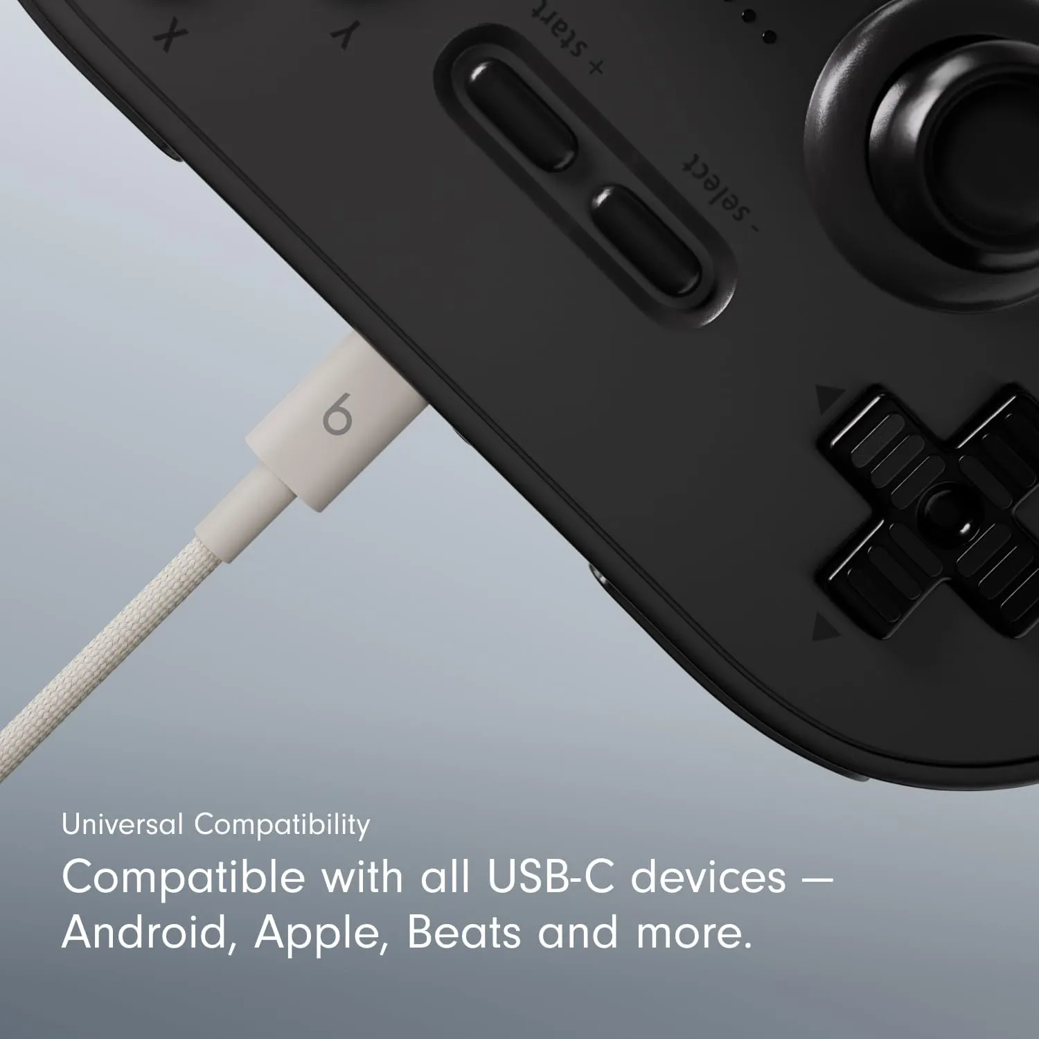 Beats USB-C to USB-C Woven Cable Fast Charging Durable/Tangle-Free Compatible Charger for Apple & Android USB-C Devices (1.5 m, 5 ft) - Surge Stone