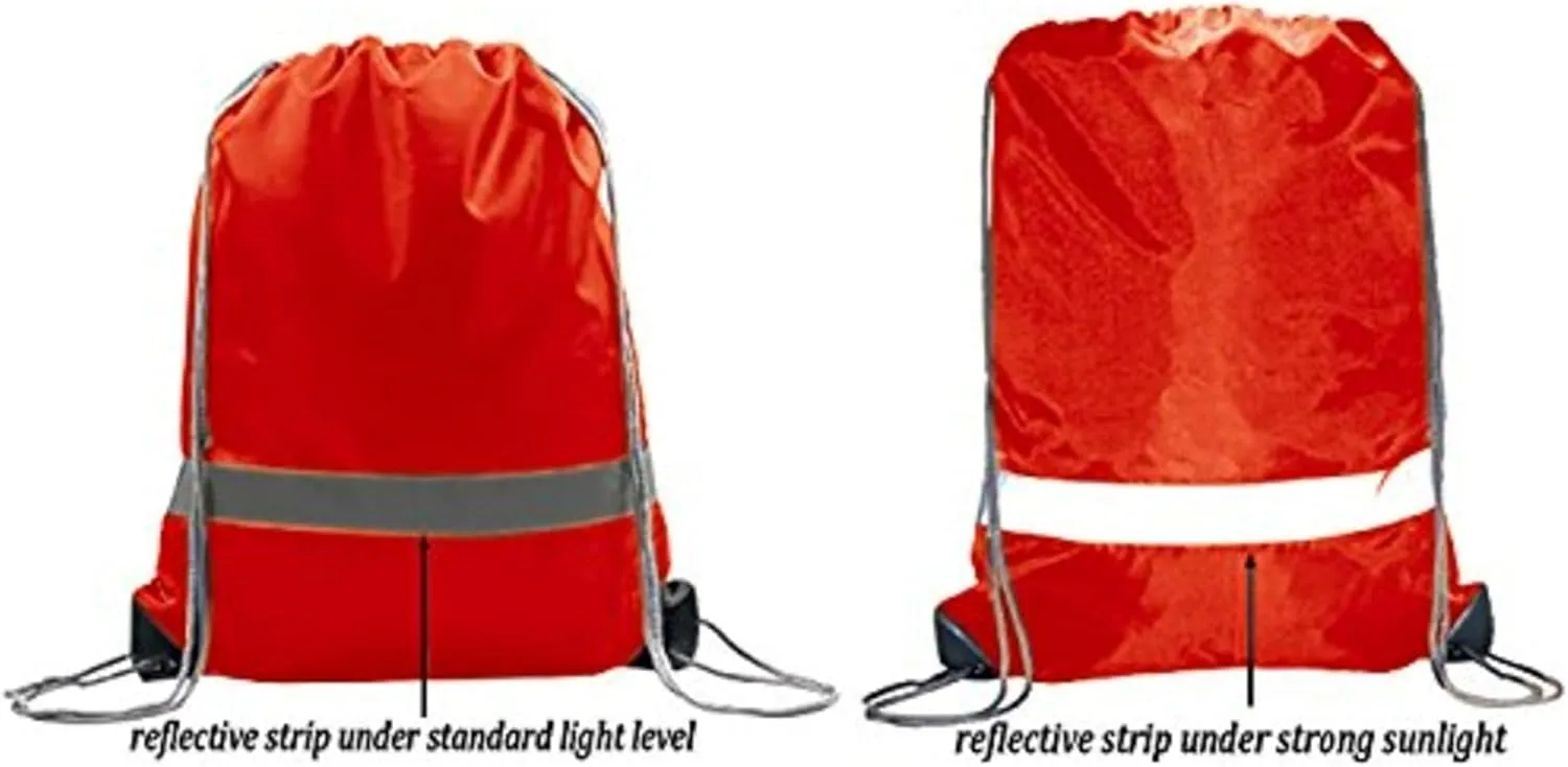 BeeGreen Drawstring Backpack Bags 20,30,50 Packs Reflective String Bags for Gym Sport Trip Cinch Sack DIY for Women Men