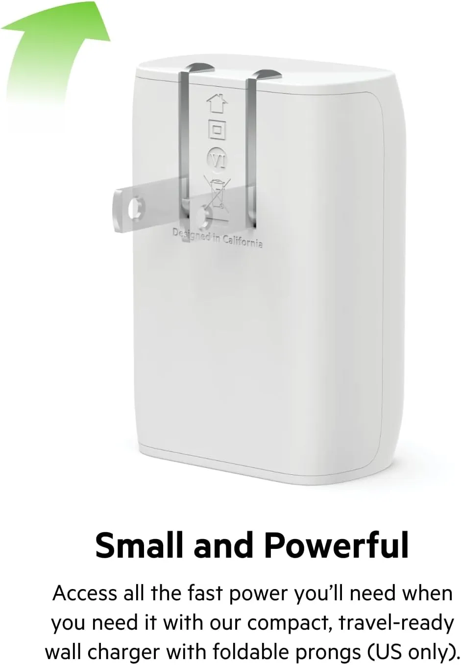 Belkin 30W Wall Charger, USB-C Charger Block, Fast Charging Block for iPhone 16, 16 Plus, 16 Pro, 16 Pro Max, 15, 15 Pro, 15 Pro Max, Galaxy S25, iPad, AirPods, Nintendo Switch 2 & More - 1-Pack