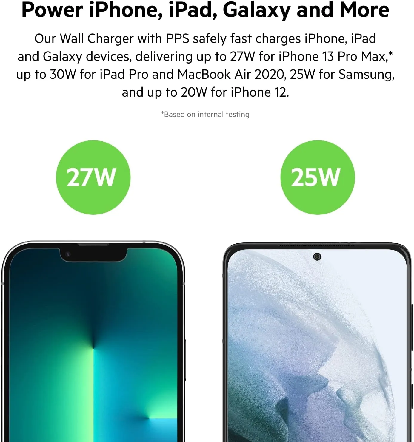 Belkin 30W Wall Charger, USB-C Charger Block, Fast Charging Block for iPhone 16, 16 Plus, 16 Pro, 16 Pro Max, 15, 15 Pro, 15 Pro Max, Galaxy S25, iPad, AirPods, Nintendo Switch 2 & More - 1-Pack