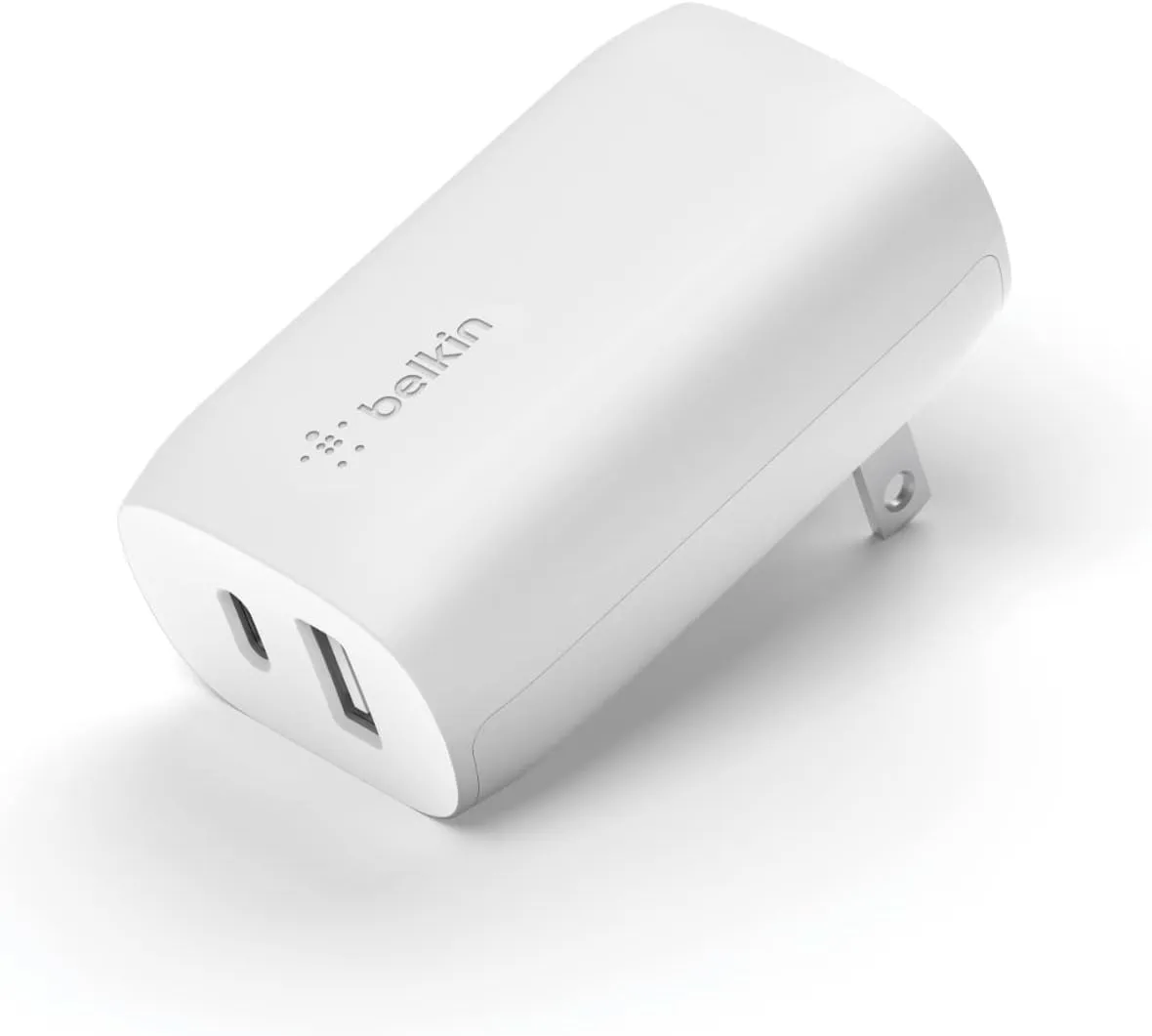 Belkin 37W USB-C Wall Charger - Power Delivery 25W USB-C Port   12W USB-A Port for PPS Charging Apple iPhone 16, 16 Plus, 16 Pro, 16 Pro Max, 15 Pro, Samsung Galaxy S25,Nintendo Switch 2 & More