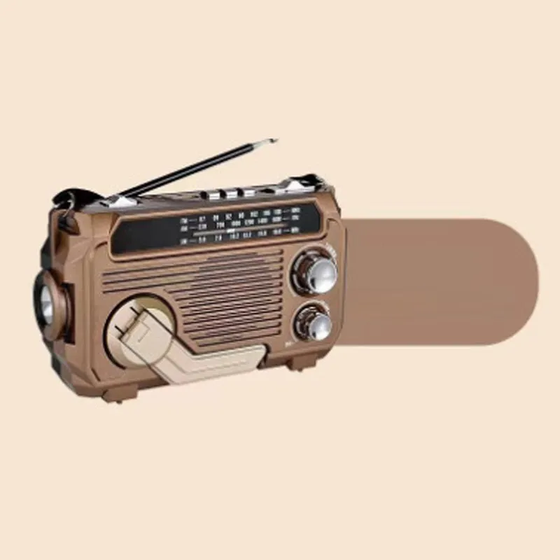 ⏳Beperkte tijd 50% korting!💥 Multi-function Hand Crank Portable Radio with Flashlight