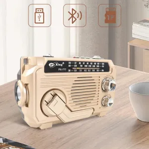 ⏳Beperkte tijd 50% korting!💥 Multi-function Hand Crank Portable Radio with Flashlight