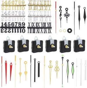 BESPORTBLE 6Sets Clock Movement DIY Kit with Clock Hands Practical Clock Mechanism Accessories for Home Repair and