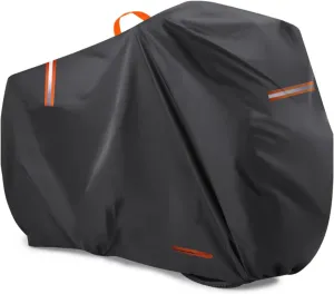 Bike Cover for Giant Halfway, 420D Bike Outdoor Storage Cover Windproof Bicycle Covers with Lock Holes Bikes Tarp All Weather Durable Bicycle Cover