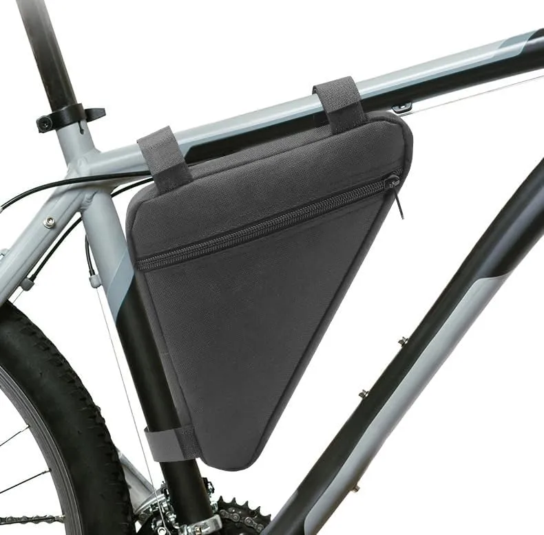Bike Frame Bag for Cannondale Trigger, Bicycle Triangle Pouch, Bike Frame Triangle Travel Storage Bag, Riding Accessories, for Mountain Road Bike Trip,A Black