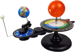 BinaryABC Solar Eclipse Teaching Aids,Sun Earth Moon Orbital Model,Solar System Model,DIY Solar System Project Kit,Kids Educational Geography Model