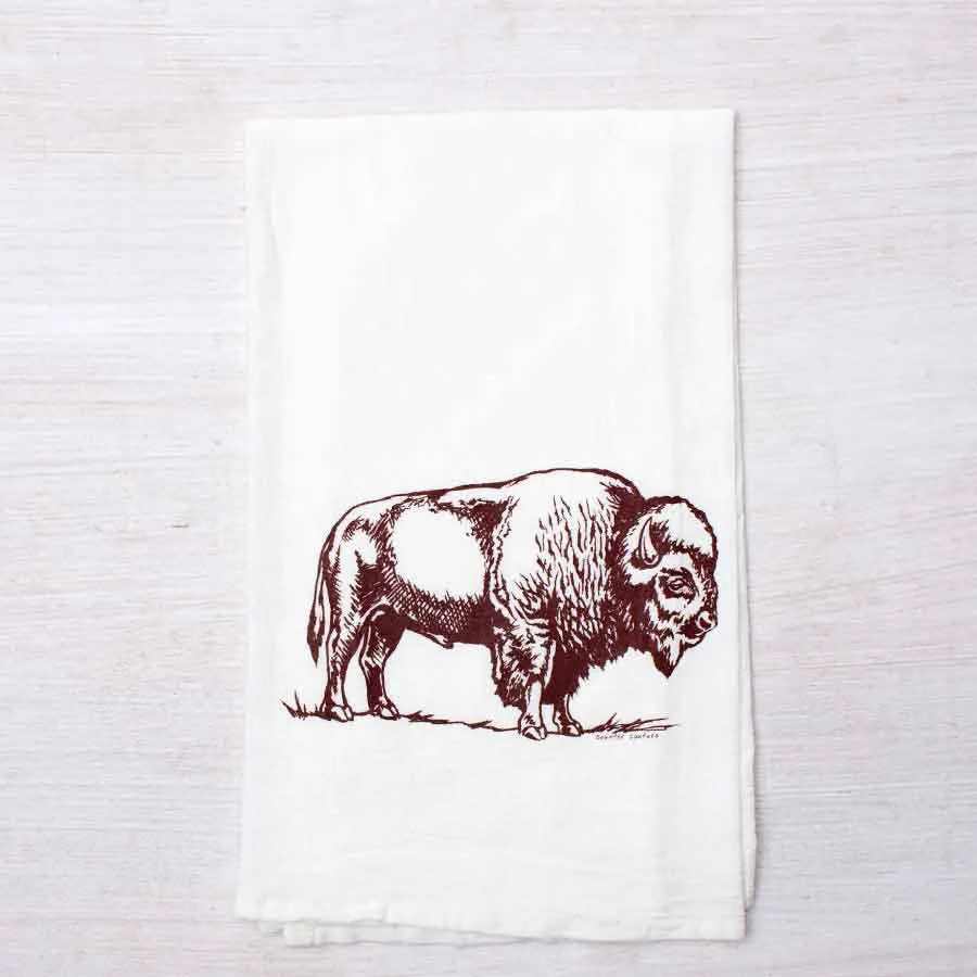 Bison Flour Sack Tea Towel