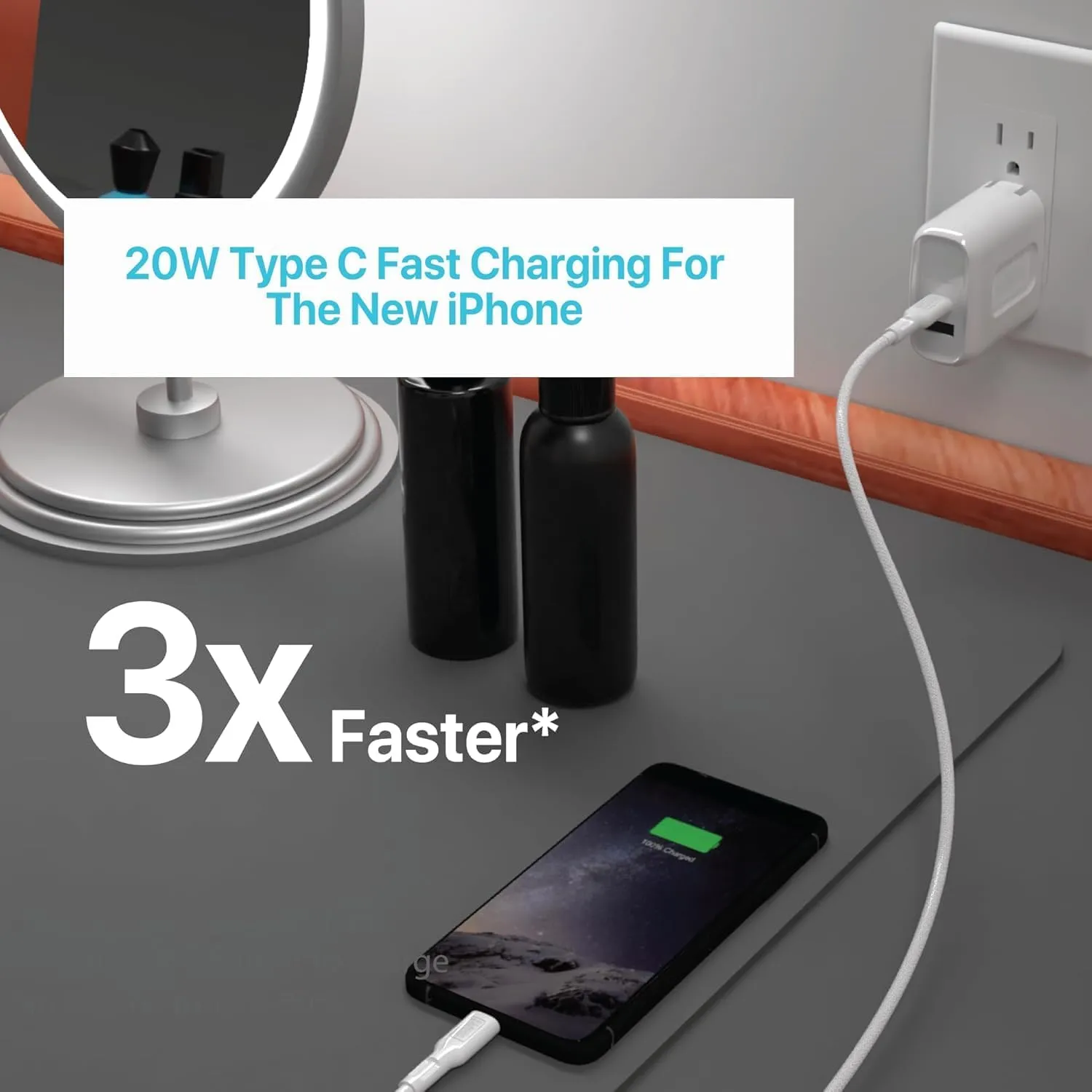 BLACK DECKER Quick-Charge PD Wall Charger, 2-Port, 38W - USB & Type C Wall Plug - Compact Power Block USB C - Fast Charger Adapter Power Delivery & Qualcomm QC 3.0 - Perfect for Home, Office, Travel