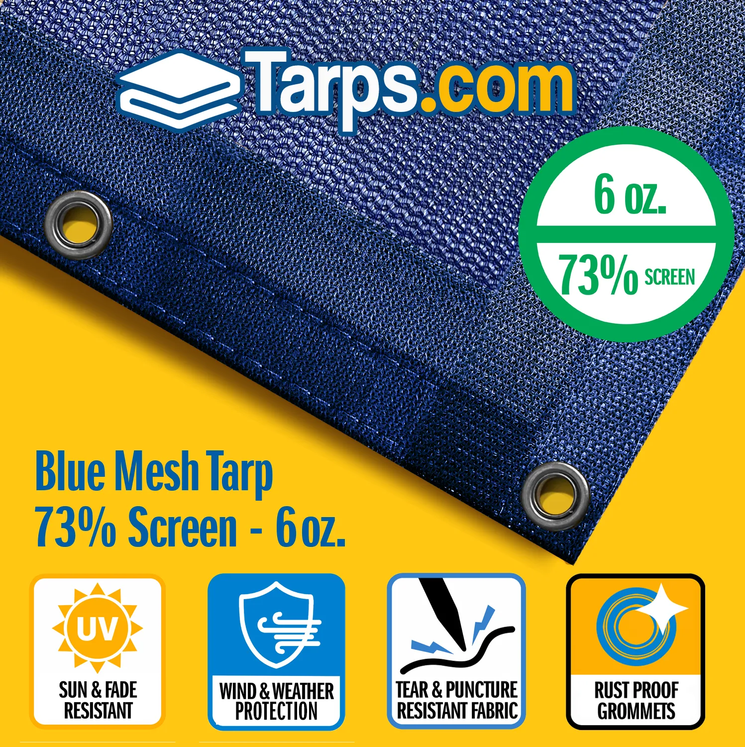 Blue Mesh Tarps