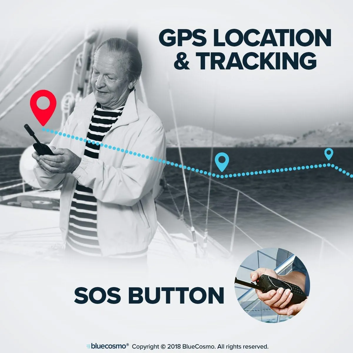 BlueCosmo Iridium Extreme Satellite Phone & 100 Minute 30 Day Global Prepaid SIM Card - Voice, SMS Text Messaging, GPS Tracking, Emergency SOS - Online Activation - 24/7