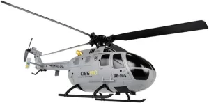 BO105 Remote Control Helicopter, Ultra-high Simulated RC Helicopter, 2.4G RC 4CH RC Electric Airplane Model, Collectable RC Flying Helicopte for Adults - RTF
