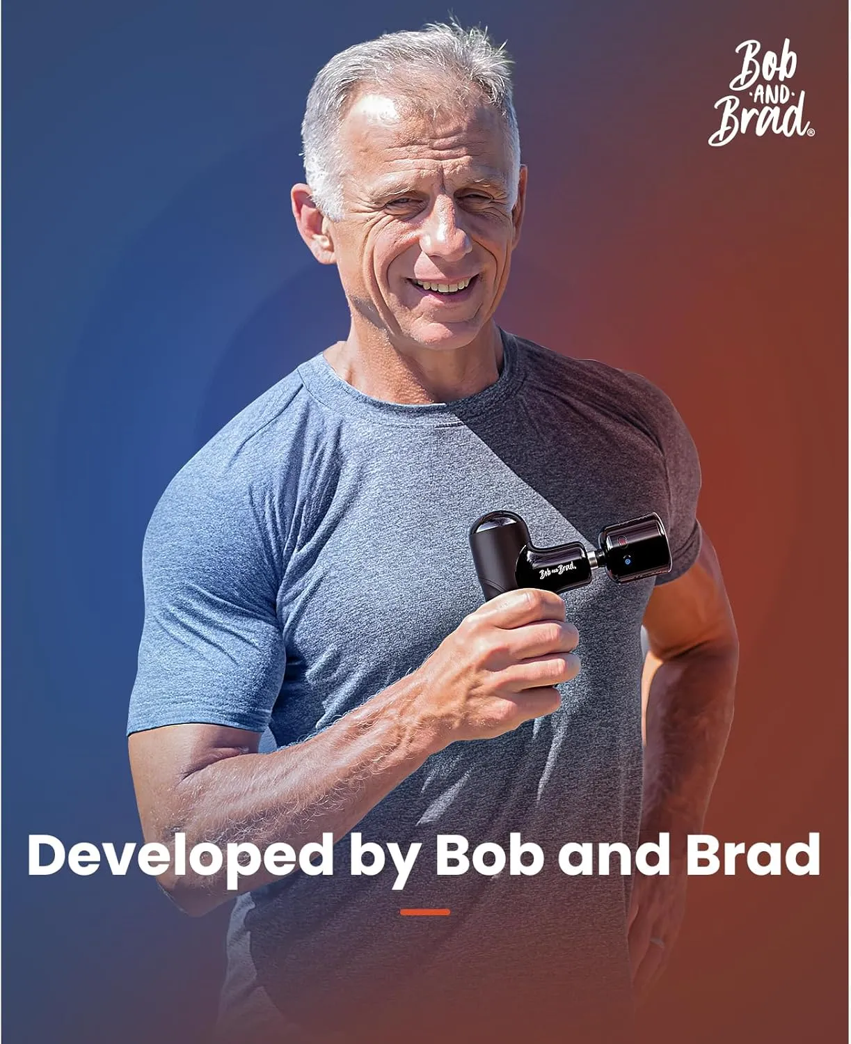 BOB AND BRAD Q2 Pro Mini Massage Gun with Heat and Cold Head,Pocket-Sized Deep Tissue Massager Gun,Portable Percussion Muscle Massager Gun, Ultra Small&Quiet Muscle Massage Gun, FSA and HSA Eligible