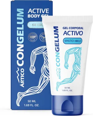 Body Gel | Cooling & Refreshing with Menthol, Cinnamon, Rosemary Oil, Ginger & Cayenne | Fast-Absorbing, Non-Greasy Skin Gel for Legs, Arms, Back & Shoulders | 1.69 fl oz | 1 Pack