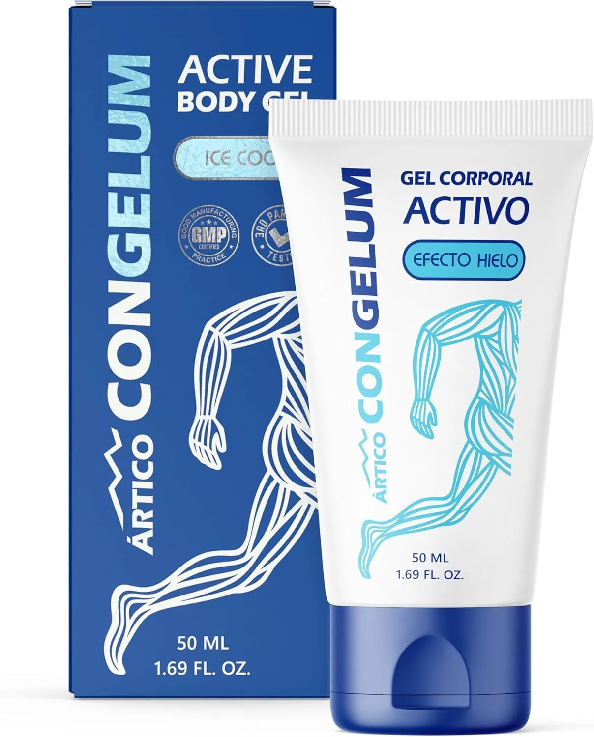Body Gel | Cooling & Refreshing with Menthol, Cinnamon, Rosemary Oil, Ginger & Cayenne | Fast-Absorbing, Non-Greasy Skin Gel for Legs, Arms, Back & Shoulders | 1.69 fl oz | 1 Pack