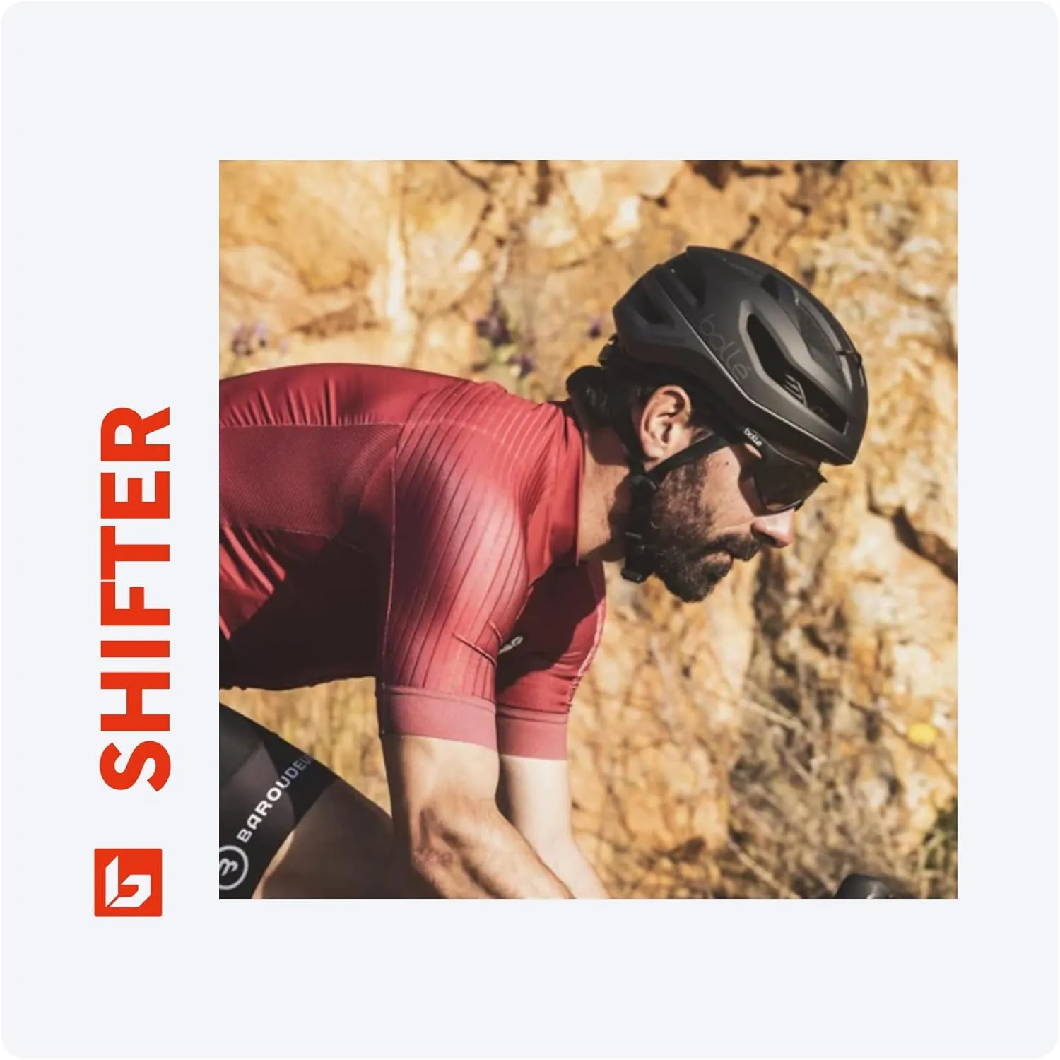 Bolle Shifter 55MM Shield Wrap Around Sunglasses for Men for Women   BUNDLE With Designer iWear Complimentary Eyewear Kit