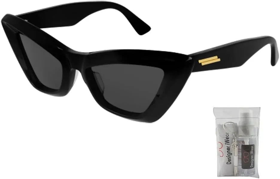 Bottega Veneta BV1101S Cateye Sunglasses for Women   BUNDLE With Designer iWear Eyewear Kit